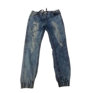 Tie Dye Acid Wash Jogger Style Jeans